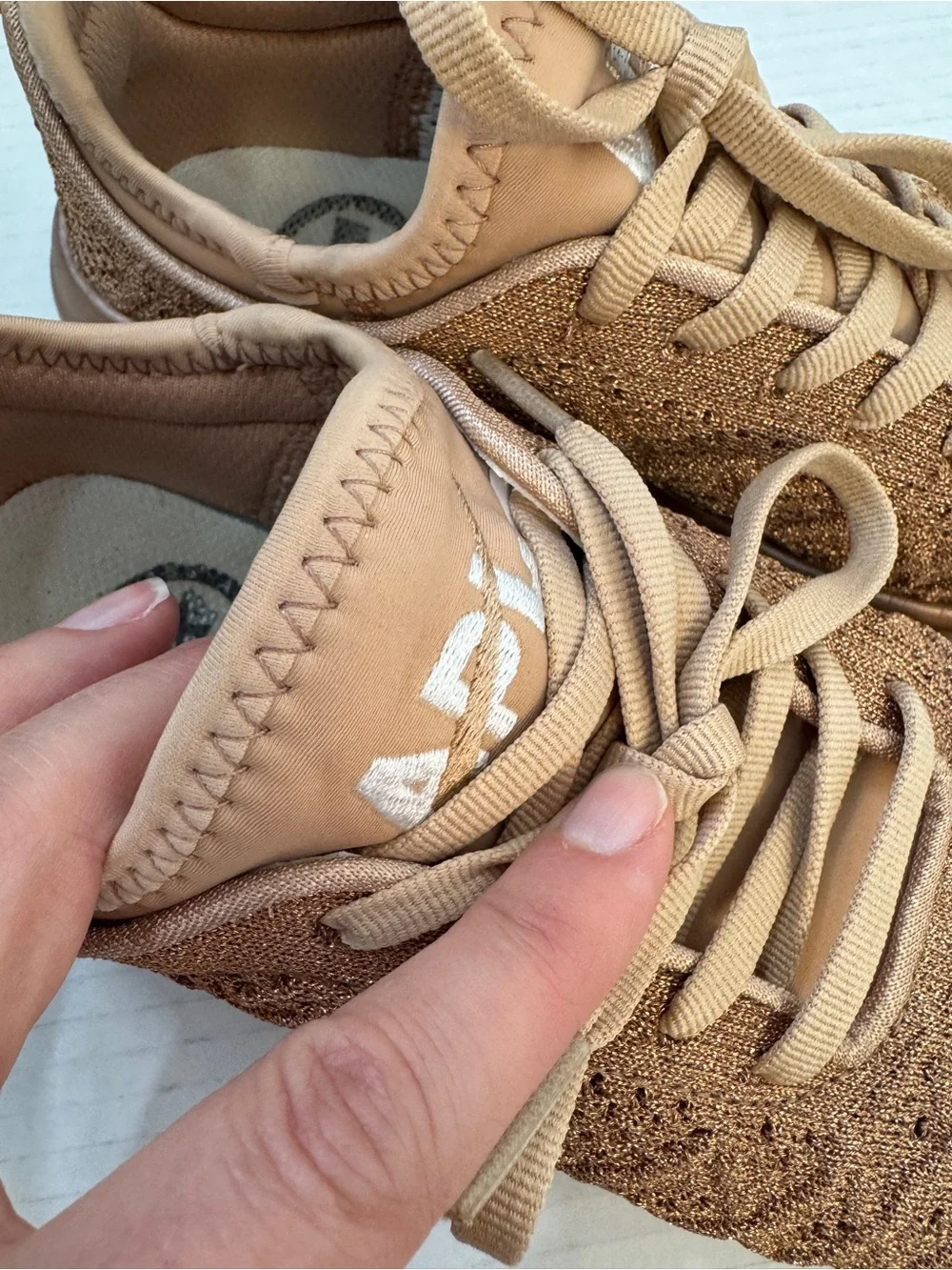 APL Rose Gold Techloom Phantom Sneakers Womens 5 Casual Running Shoes Comfort